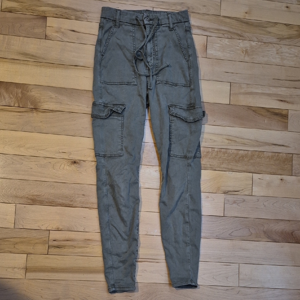 American Eagle Outfitters Women's Size 2 Green Skinny Cargo Pants